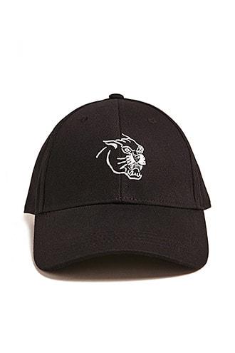 Forever21 Men Panther Graphic Baseball Cap