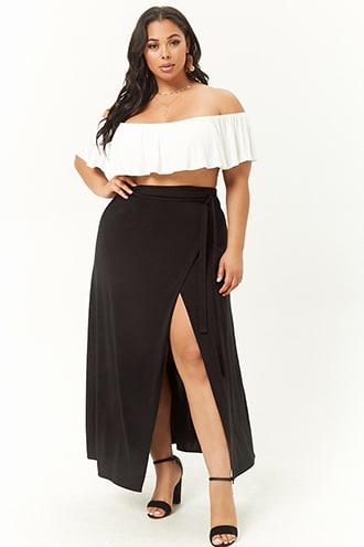 Forever21 Plus Size Wrap Skirt