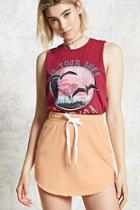 Forever21 Knit Raw-cut Mini Skirt