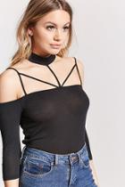 Forever21 Open-shoulder Choker Top