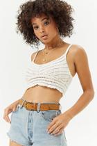 Forever21 Open-knit Crop Cami