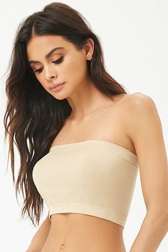 Forever21 Ribbed-trim Seamless Bandeau