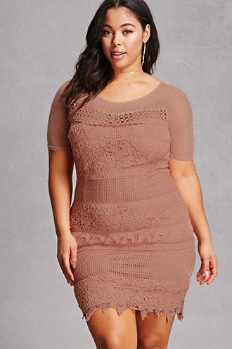 Forever21 Soieblu Crochet Mini Dress