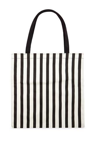 Forever21 Striped Canvas Tote Bag
