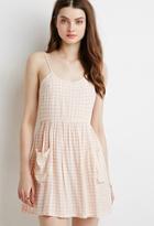 Forever21 Gingham Fit And Flare Cami Dress