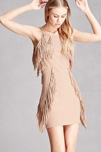 Forever21 Goldie London Fringe Dress
