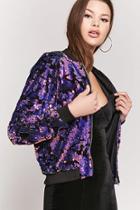 Forever21 Abstract Sequined Bomber