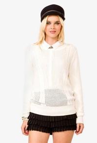 Forever21 Ribbed Cable Knit Sweater