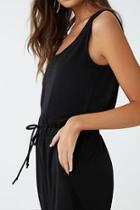 Forever21 French Terry Drawstring Jumpsuit