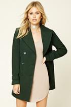 Forever21 Women's  Notched Collar Coat