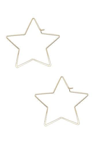 Forever21 Star-shaped Cutout Earrings