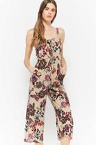 Forever21 I The Wild Floral Lace-up Jumpsuit