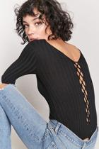 Forever21 Crisscross Sweater-knit Top