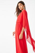 Forever21 One-shoulder Flounce Gown