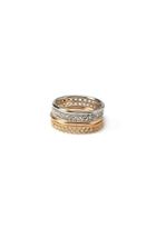 Forever21 Etched Ring Set (gold/silver)