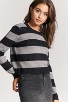 Forever21 Striped Purl Knit Sweater