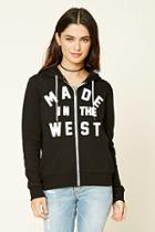 Forever21 Women's  Made In The West Zip-up Hoodie