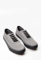 21 Men Men's  Classic Canvas Sneakers (black/grey)