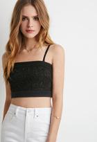 Forever21 Crocheted Mesh Crop Top