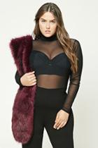 Forever21 Plus Size Mesh Knit Jumpsuit