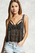 Forever21 Good Times Cropped Tank Top