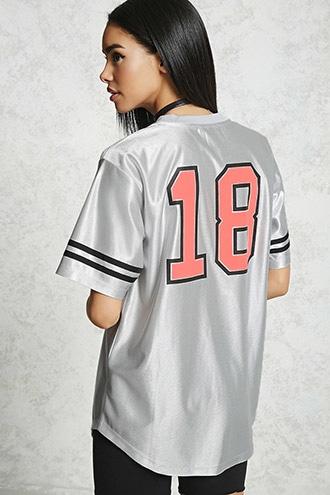 Forever21 18 Graphic Satin Top