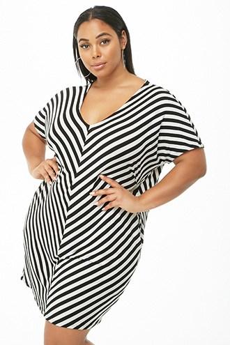 Forever21 Plus Size Chevron Dolman Dress