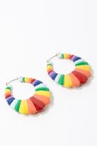 Forever21 Rainbow Hoop Earrings