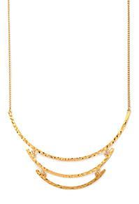 Forever21 Tiered Dimple Bib Necklace