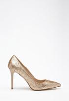 Forever21 Textured Metallic Pointed Pumps