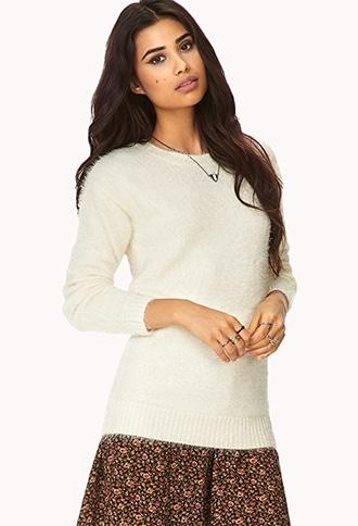 Forever21 Women's  Festive Shag Sweater