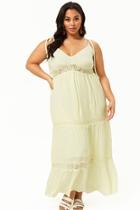 Forever21 Plus Size Lace Trim Maxi Dress