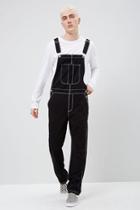 Forever21 Contrast-stitch Overalls