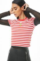 Forever21 The Grinch Striped Graphic Tee