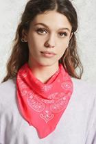 Forever21 Satin Paisley Square Scarf