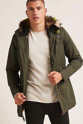 Forever21 Reason Faux Fur Utility Jacket