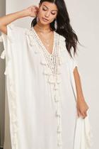 Forever21 Z&l Europe Tasseled Kaftan