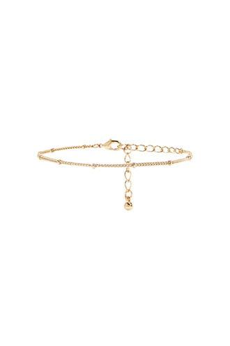 Forever21 Beaded Curb Chain Bracelet