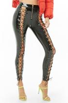 Forever21 Latex-inspired Lace-up Pants