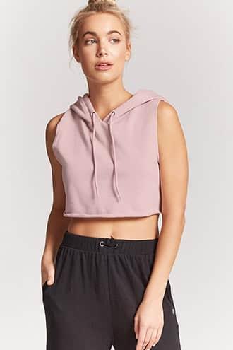 Forever21 Active Fleece Muscle Top