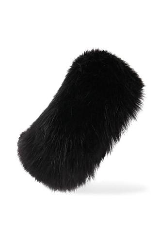 Forever21 Faux Fur-lined Cable Knit Headwrap
