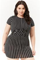 Forever21 Plus Size Striped Twist-front Dress