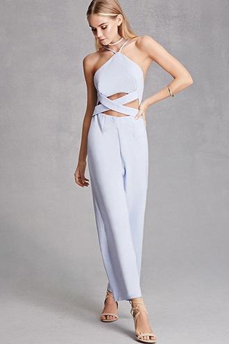 Forever21 Women's Selfie Leslie Cropped Jumpsuit