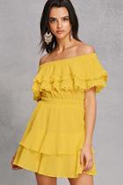 Forever21 Crinkled Off-the-shoulder Dress
