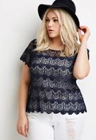 Forever21 Plus Size Scalloped Crochet Top