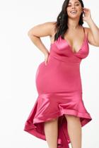 Forever21 Plus Size Satin High-low Gown