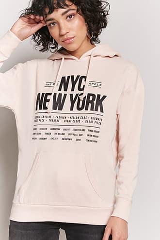 Forever21 Nyc Graphic Drawstring Hoodie