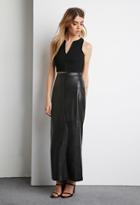 Forever21 Faux Leather Maxi Skirt