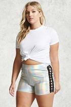 Forever21 Plus Size Holographic Shorts