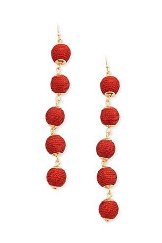 Forever21 Metallic Bauble Drop Earrings